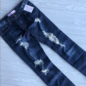 Pink Lilly Boutique Jeans Skinny Destroyed
